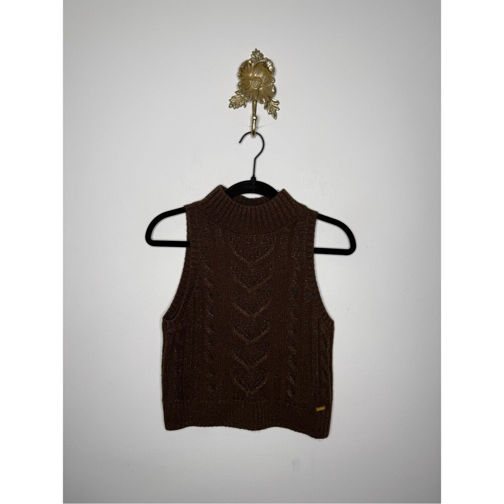 L'AGENCE Bellini Cable Knit Sleeveless Sweater XS